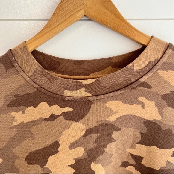 Lululemon Perfectly Oversized Crew Heritage 365 Camo Beige Multi-4 - Picture 7 of 16